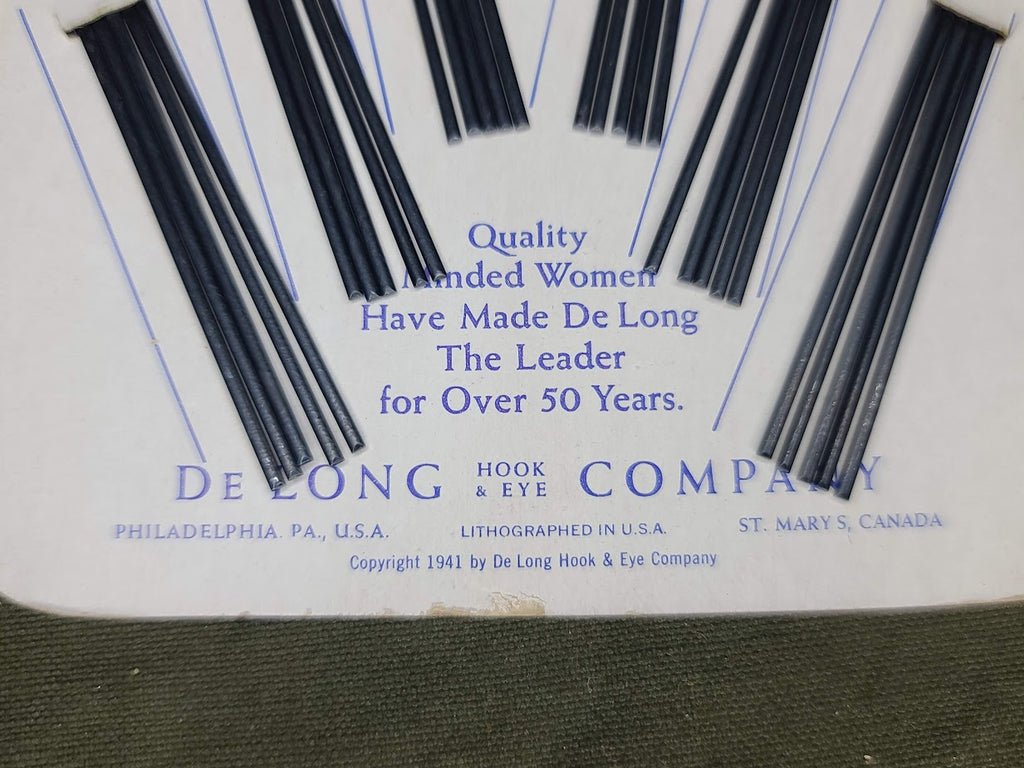 DeLong Hairpins on Card Dated 1941 — image 4