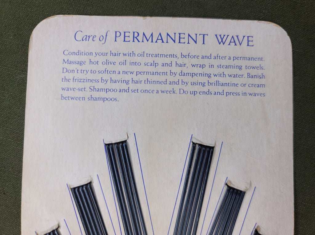 DeLong Hairpins on Card Dated 1941 — image 5