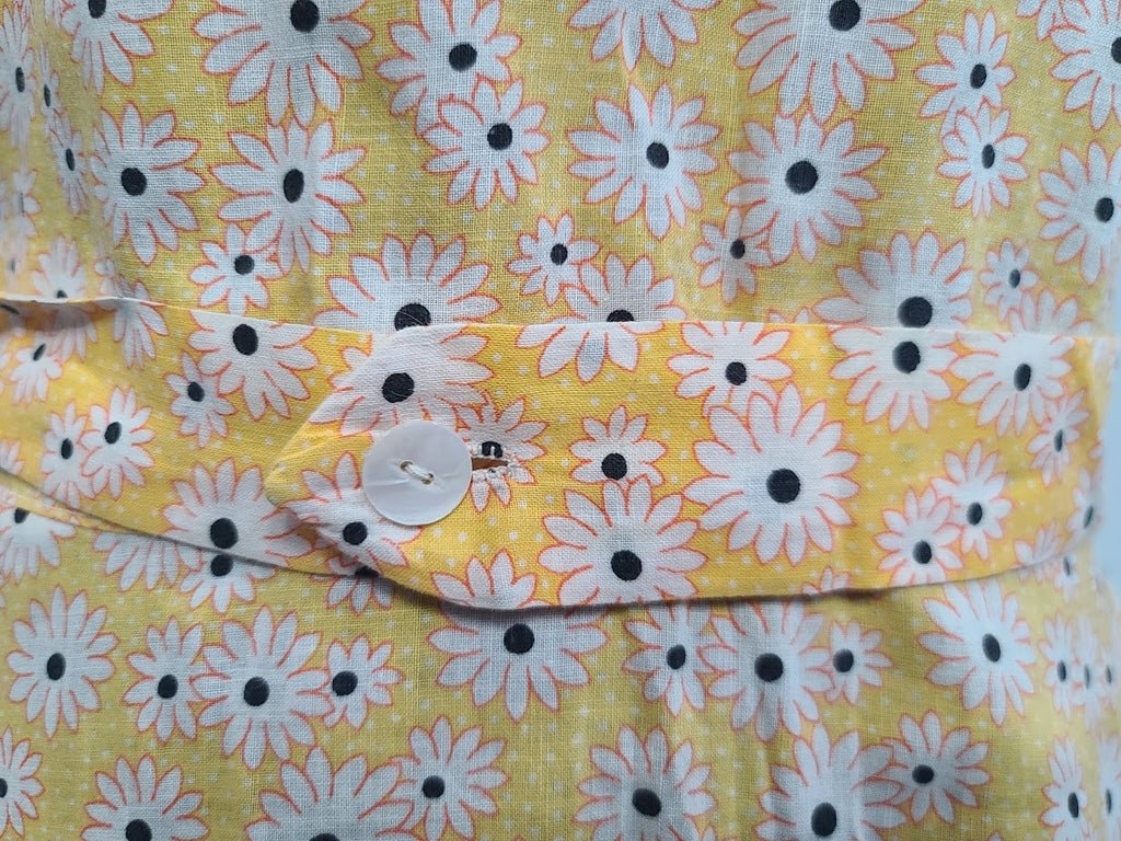 Handmade Yellow Sunflower Print Dress(B-36' W-34' H-44') — image 7
