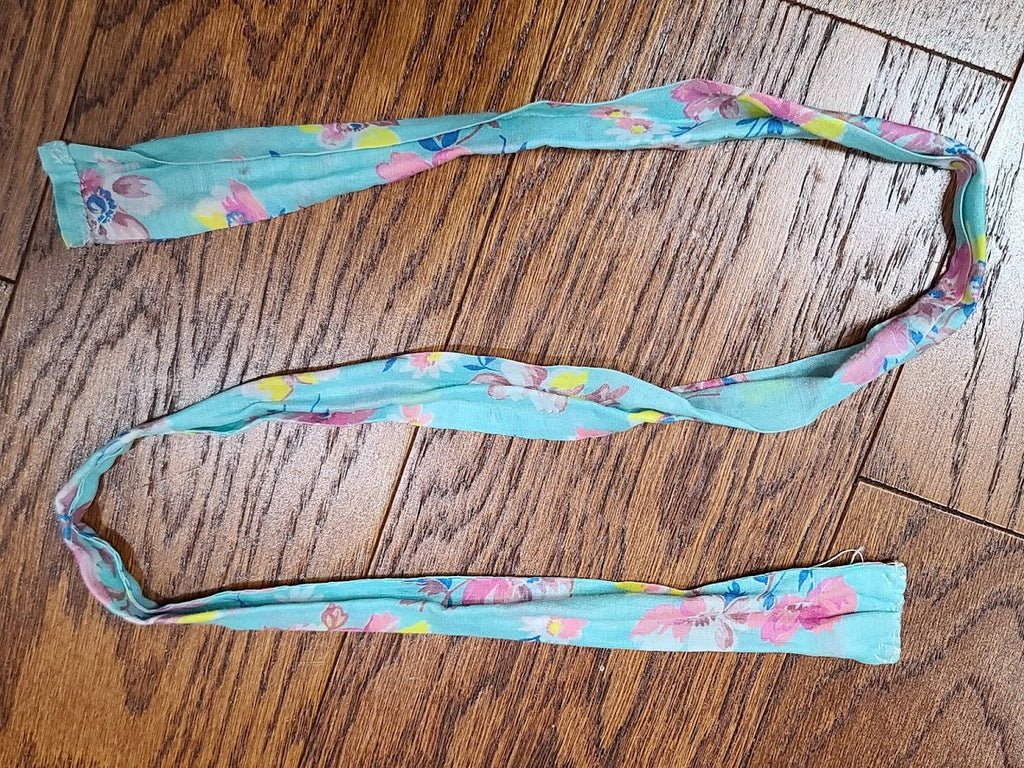 Light Blue Handmade Floral Dress(B-35.5' W-31' H-41') — image 10