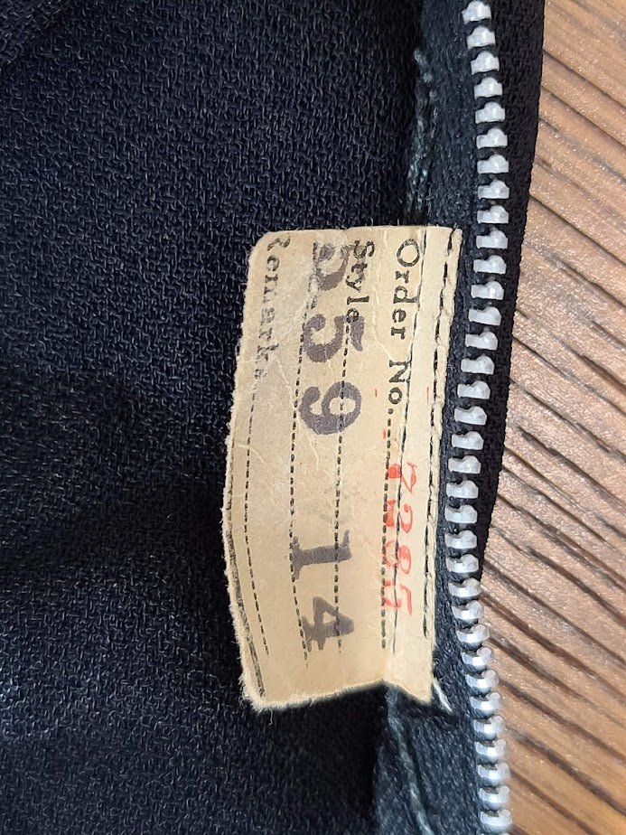 Black Rayon Peplum Dress with Gold Sequins and Soutache(B-33' W-26' H-35') — image 12