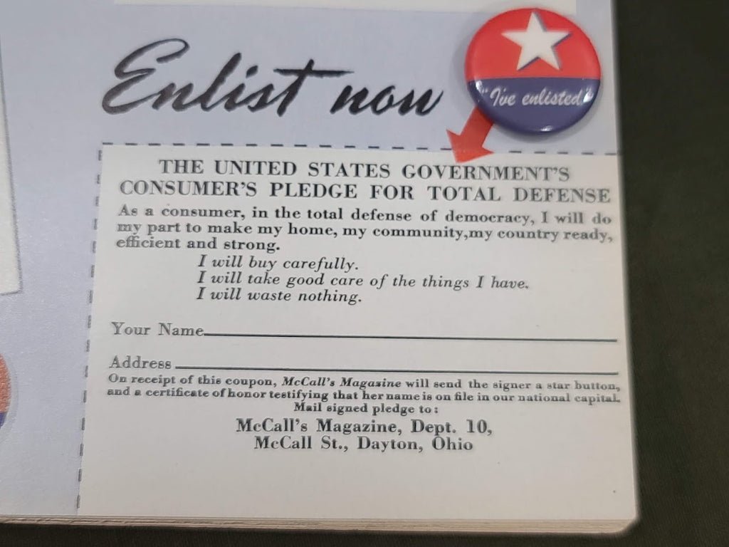 Repro 'I've Enlisted' Pinback Button — image 10
