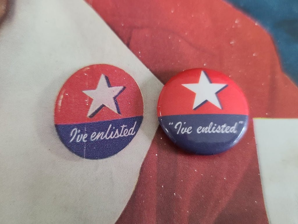 Repro 'I've Enlisted' Pinback Button — image 5