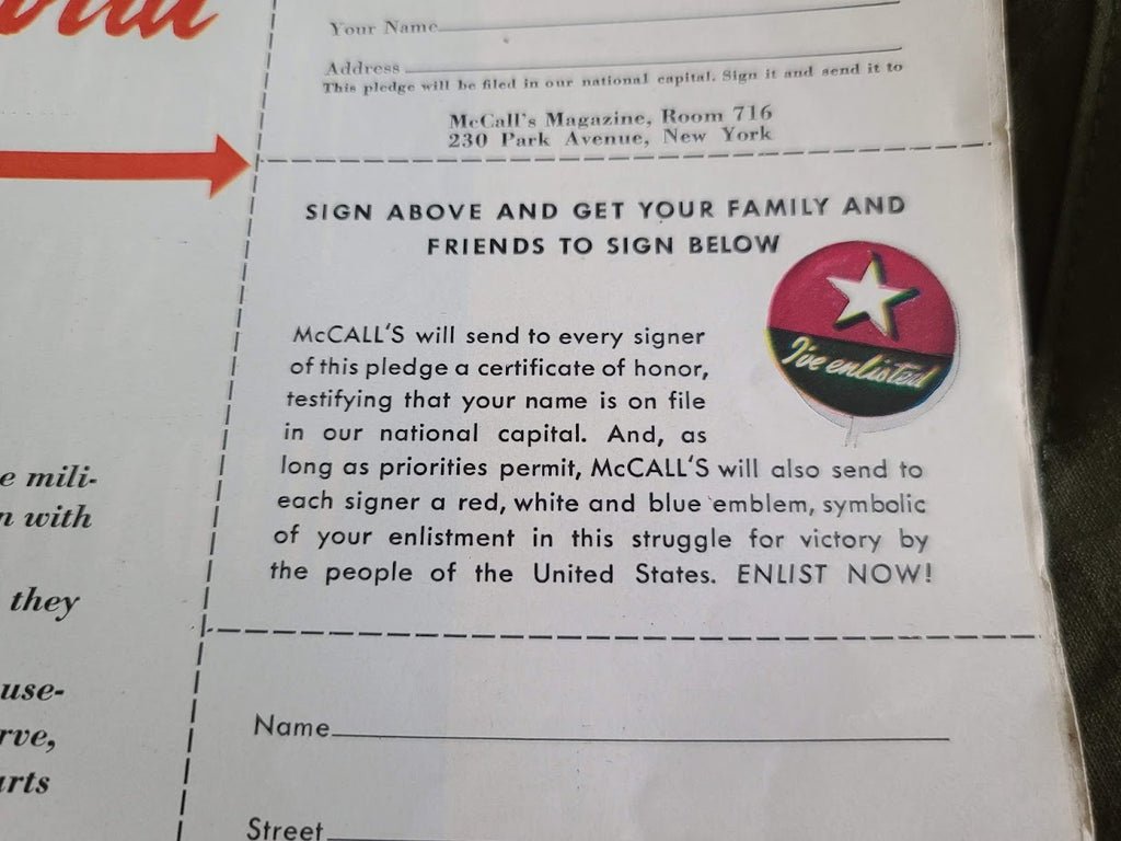 Repro 'I've Enlisted' Pinback Button — image 8