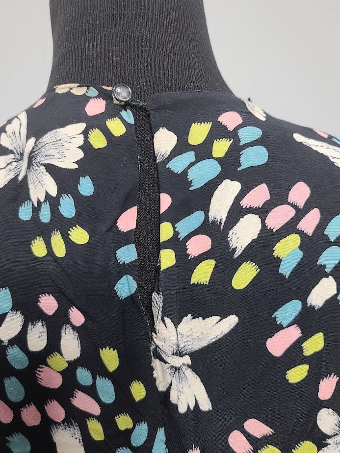 Butterfly Novelty Print Peplum Dress(B-41' W-32' H-38') — image 11