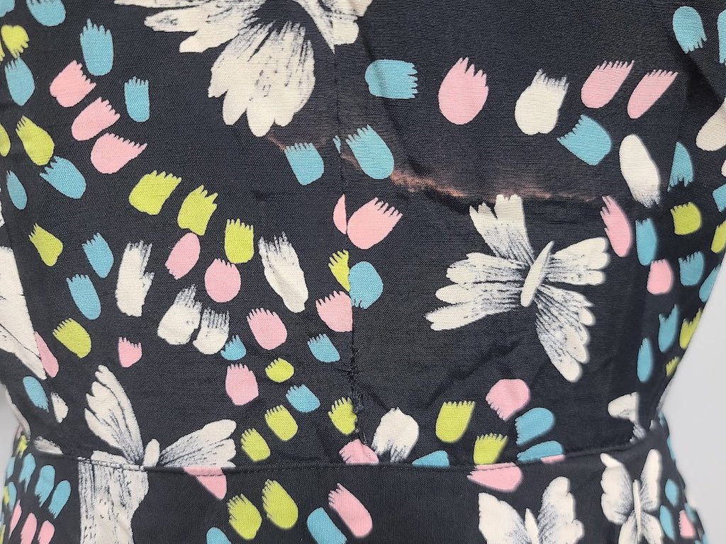 Butterfly Novelty Print Peplum Dress(B-41' W-32' H-38') — image 13