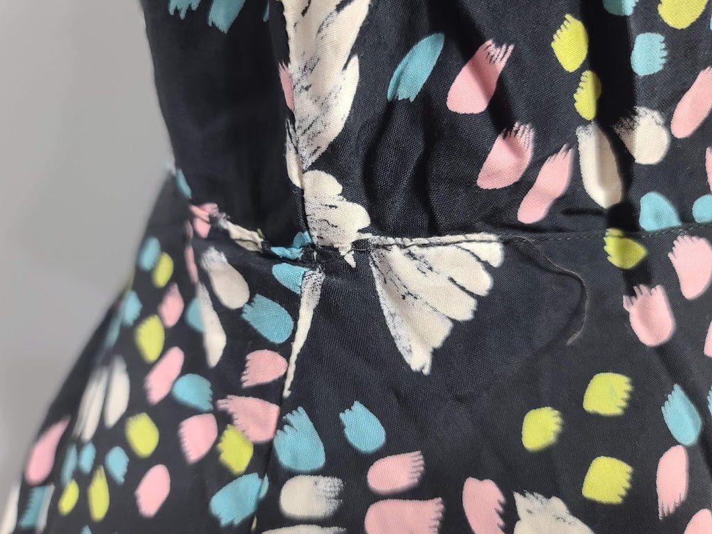 Butterfly Novelty Print Peplum Dress(B-41' W-32' H-38') — image 15