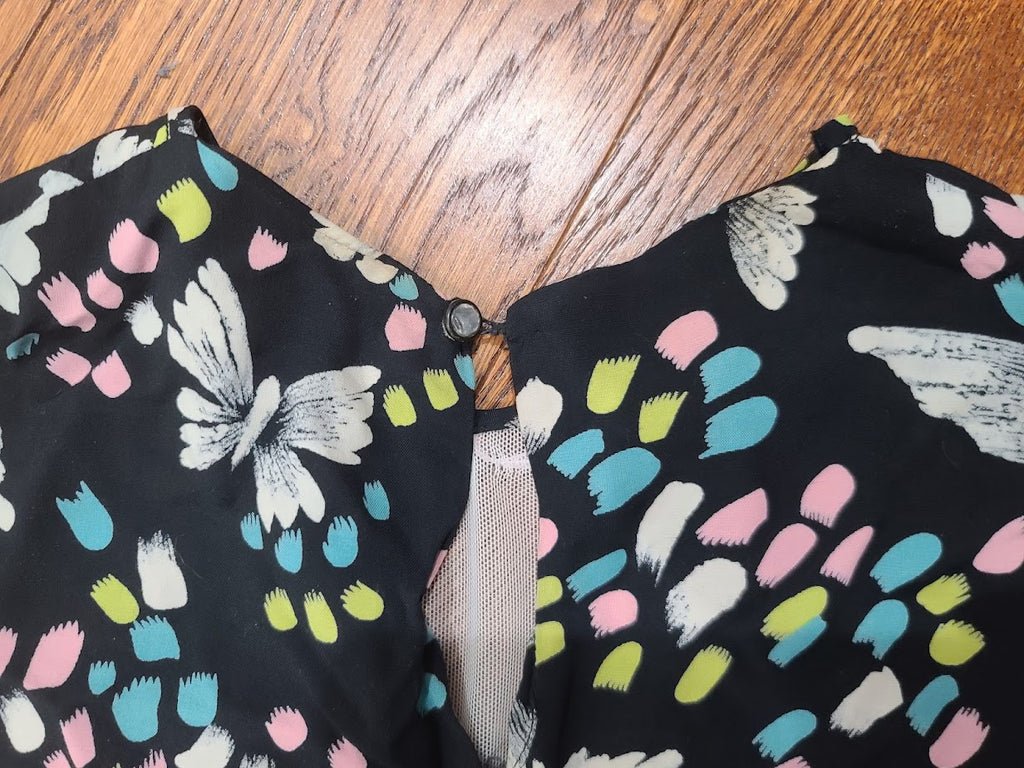 Butterfly Novelty Print Peplum Dress(B-41' W-32' H-38') — image 18