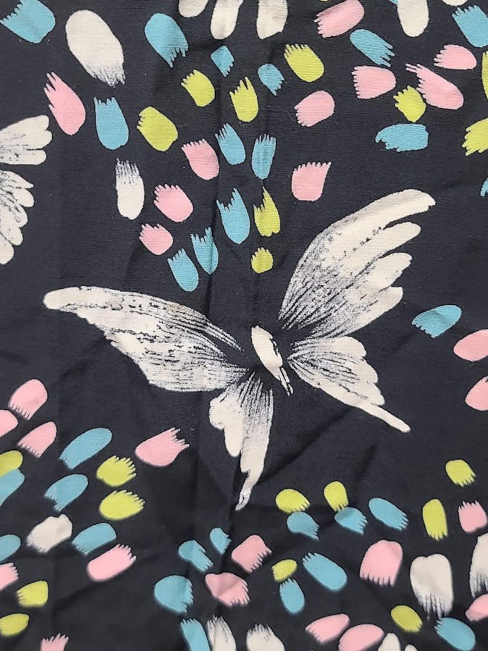 Butterfly Novelty Print Peplum Dress(B-41' W-32' H-38') — image 9