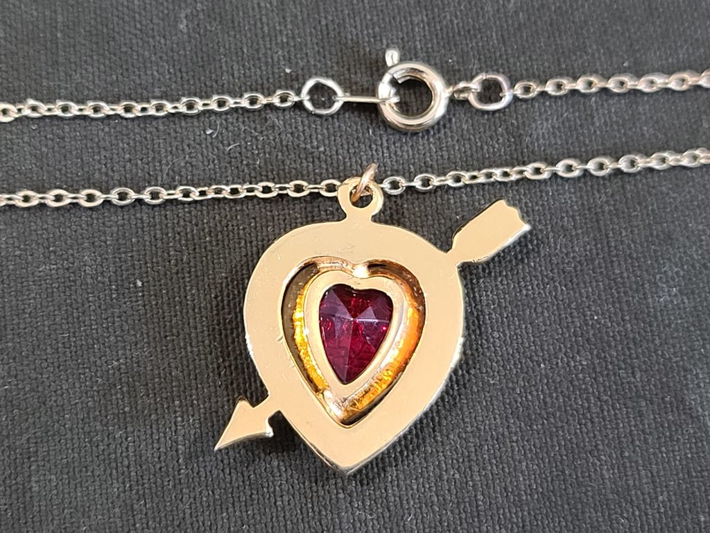 Marines Rhinestone Heart Necklace — image 2