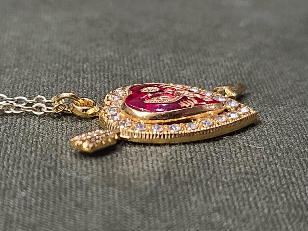 Army Rhinestone Heart Necklace — image 6