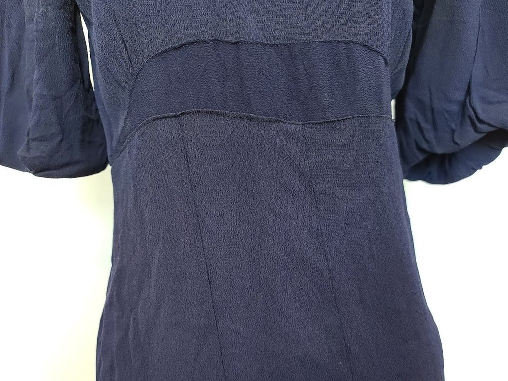 Blue Rayon Dress with Netting (as-is)(B-34' W-26.5' H-31') — image 15