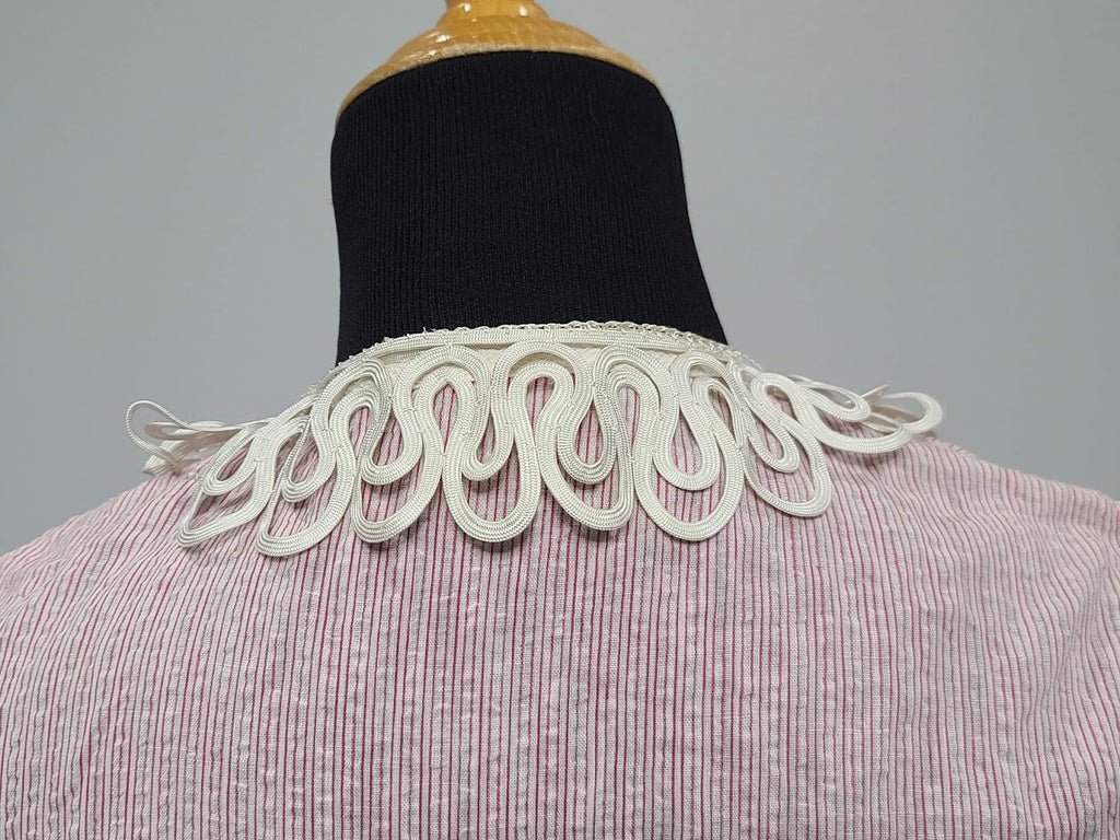 Pink and White Striped Dress (as-is)(B-37' W-27.5' H-37') — image 9