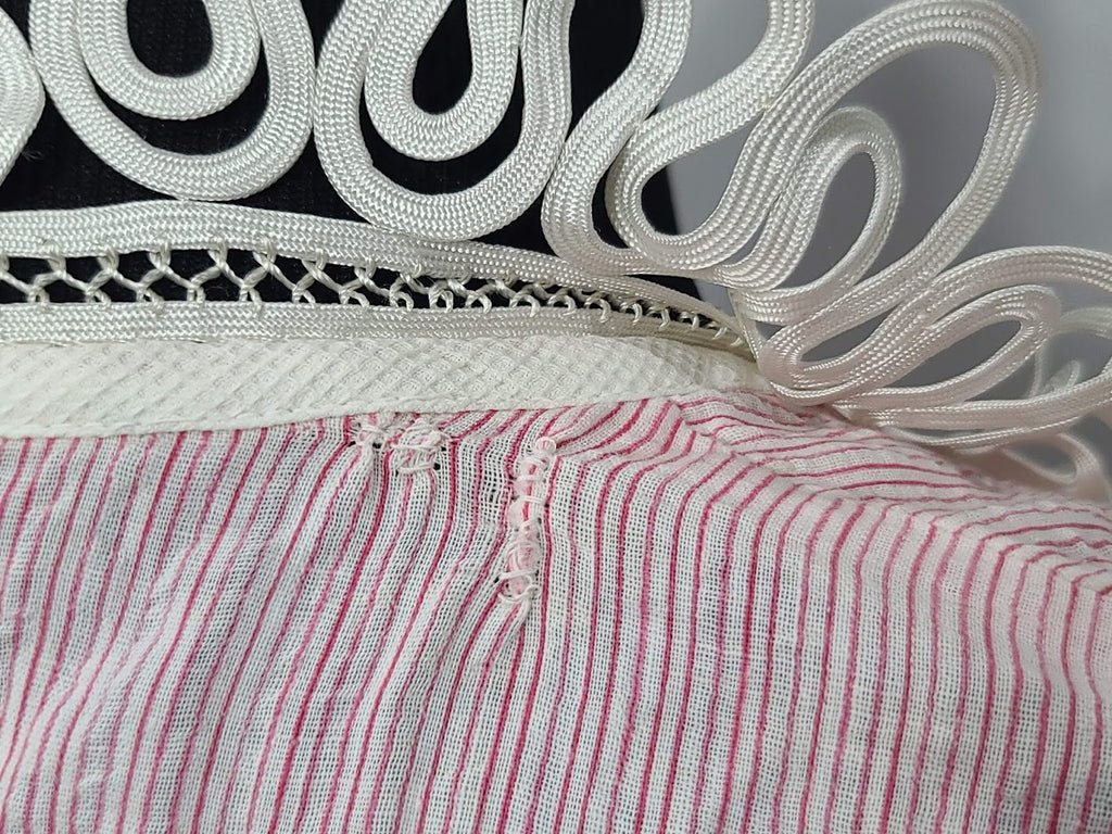 Pink and White Striped Dress (as-is)(B-37' W-27.5' H-37') — image 10