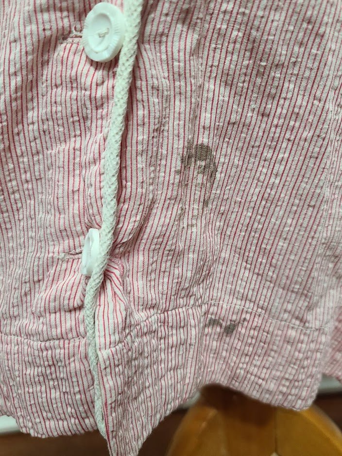 Pink and White Striped Dress (as-is)(B-37' W-27.5' H-37') — image 7