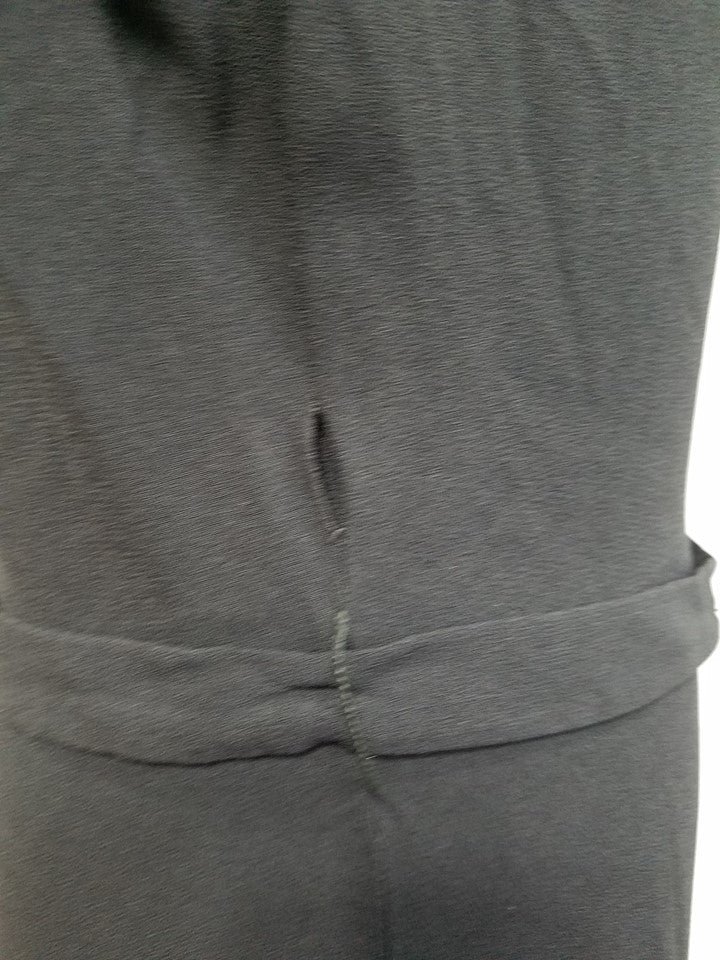 Black Rayon Dress with Attached Gold Bead Necklace(B-38' W-30' H-38') — image 16