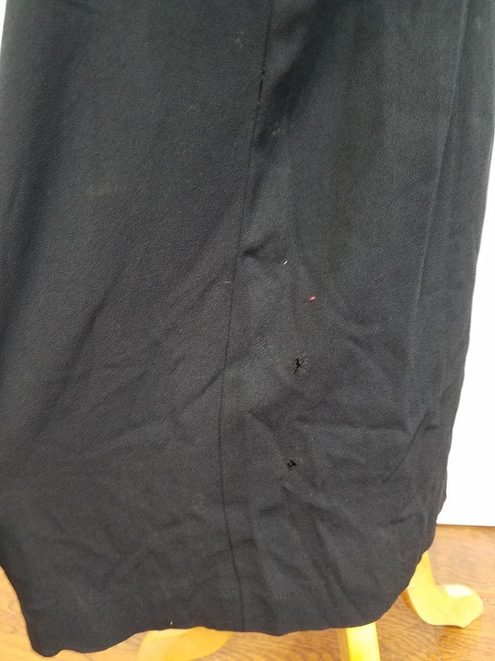 Black Rayon Dress with Attached Gold Bead Necklace(B-38' W-30' H-38') — image 18