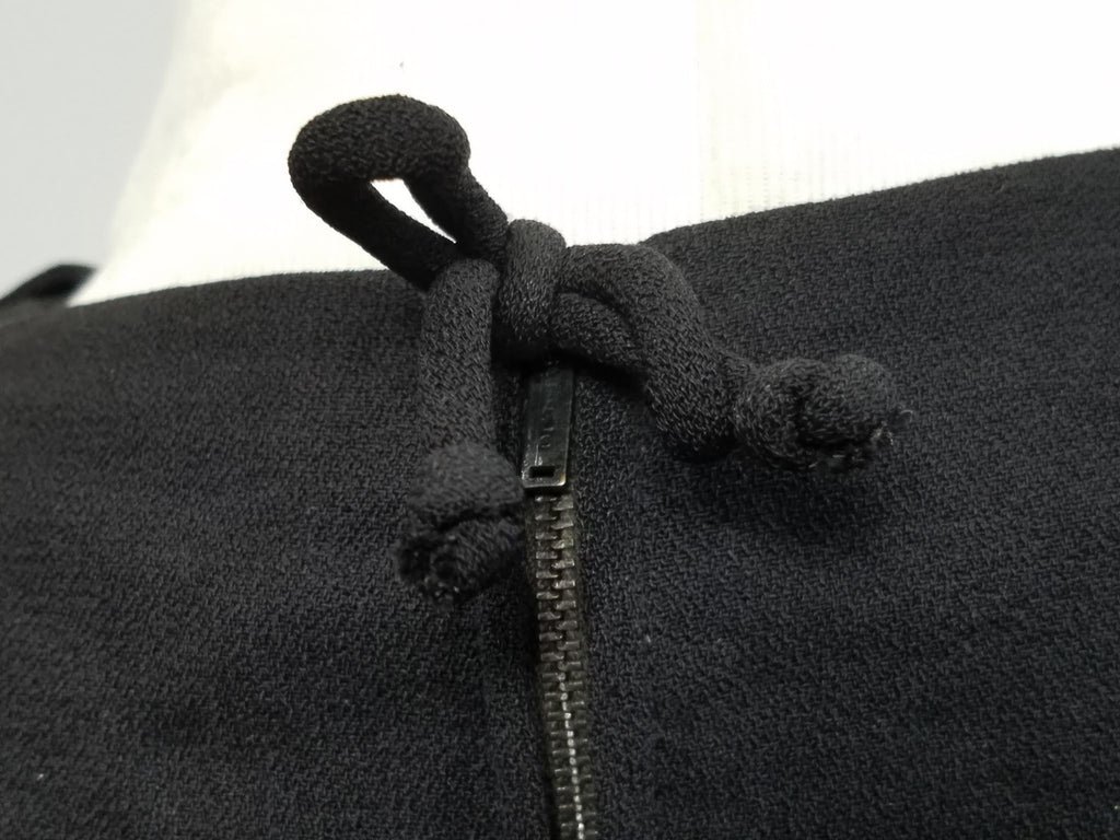 Black Rayon Dress with Attached Gold Bead Necklace(B-38' W-30' H-38') — image 4