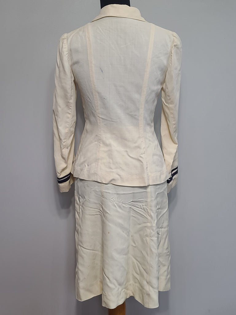 Navy WAVES White Officer Uniform Jacket & Skirt(B-35' W-26' H-34') — image 4
