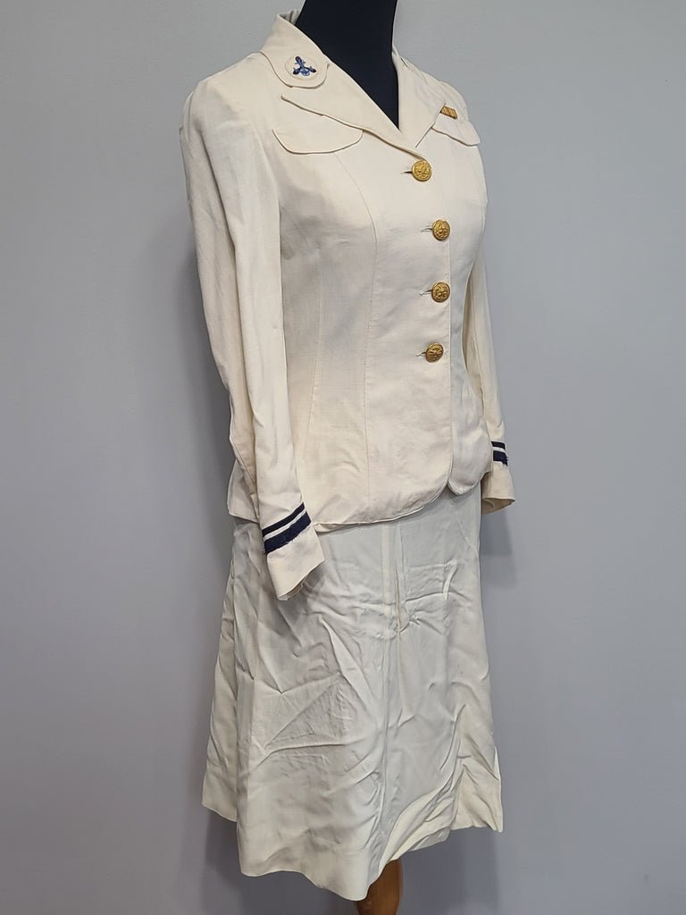 Navy WAVES White Officer Uniform Jacket & Skirt(B-35' W-26' H-34') — image 5