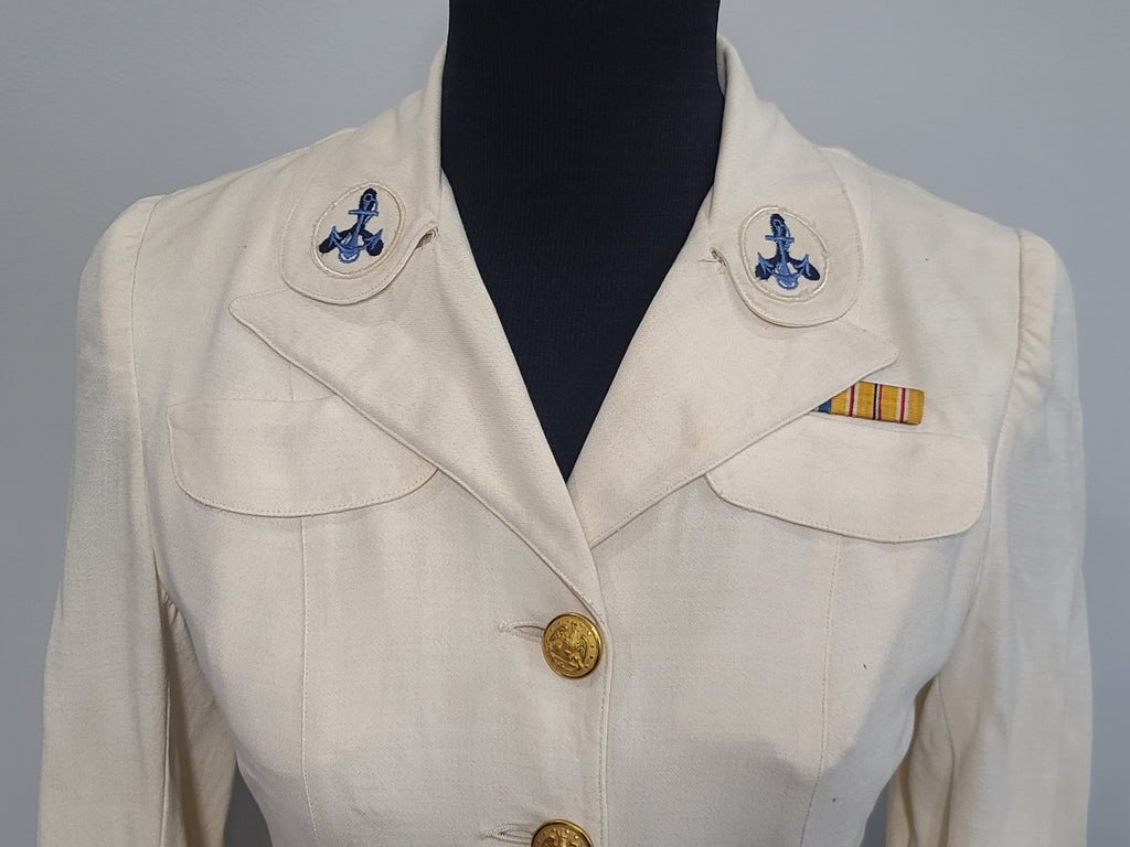 Navy WAVES White Officer Uniform Jacket & Skirt(B-35' W-26' H-34') — image 6