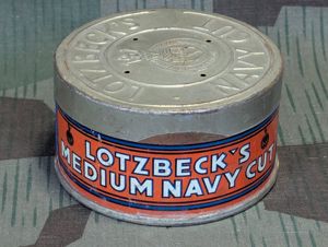 German Medium Navy Cut Pipe Tobacco Tin