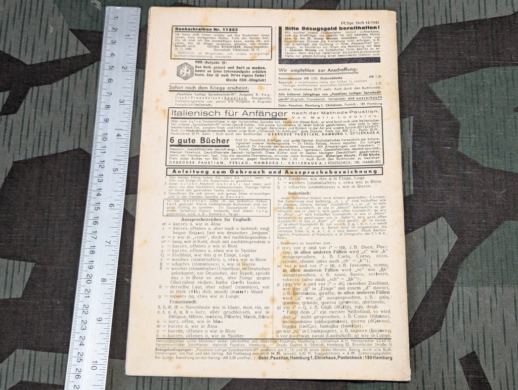 Paustians Lustige Sprachzeitschrift Funny Language Magazine Heft 14 15.5.1941 — image 2