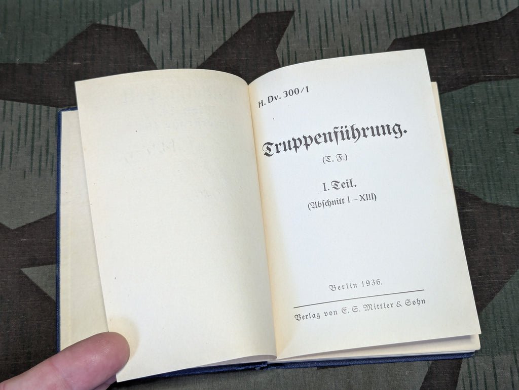 Truppenführung Teil I Infantry Training Manual 1936 H.Dv.300/1 — image 6