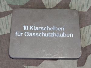 Gas Hood Replacement Lens Tin (Empty)