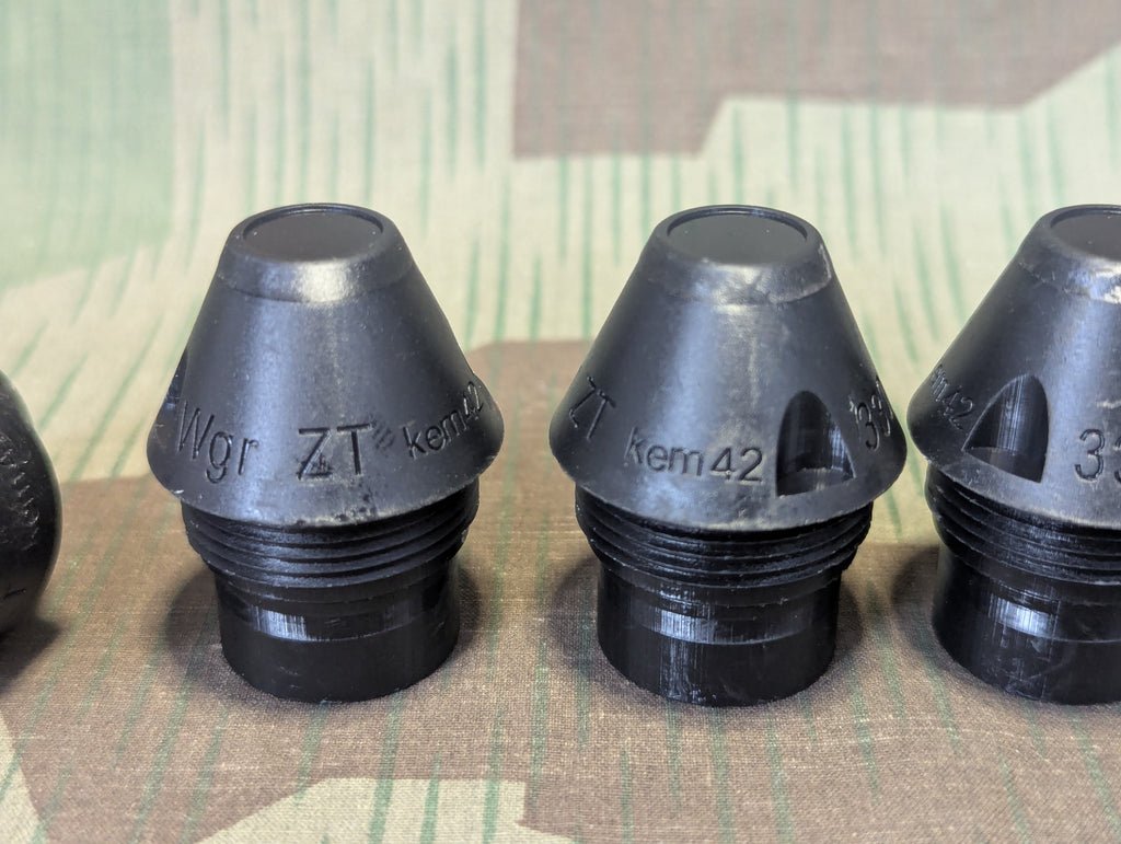 8cm & 5cm Mortar Bakelite Fuse Wgr ZT Repro — image 4