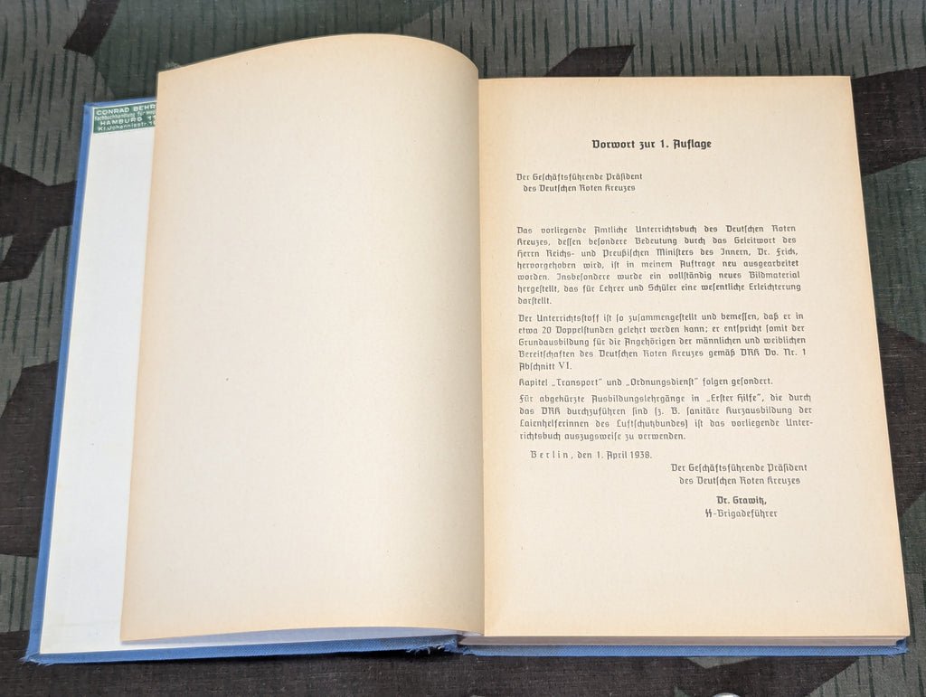 1939 DRK Erste Hilfe First Aid Book Kreisstelle Hamburg 1 — image 14