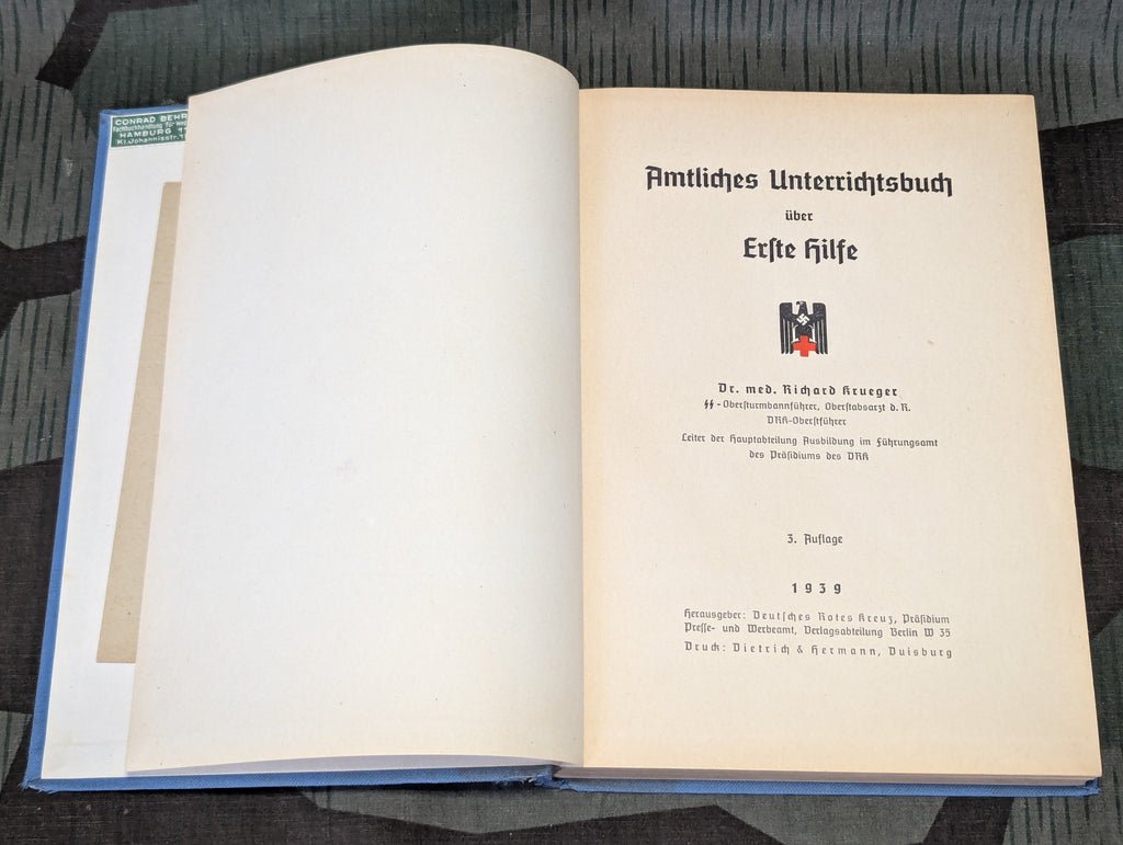 1939 DRK Erste Hilfe First Aid Book Kreisstelle Hamburg 1 — image 15