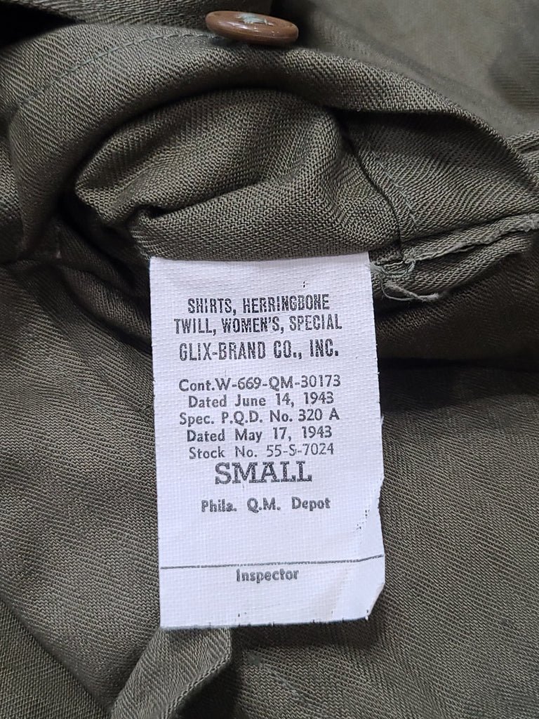 Women's Army Nurse HBT Shirt(39' Bust) — image 20