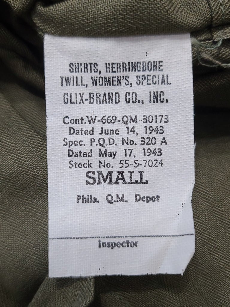 Women's Army Nurse HBT Shirt(39' Bust) — image 3