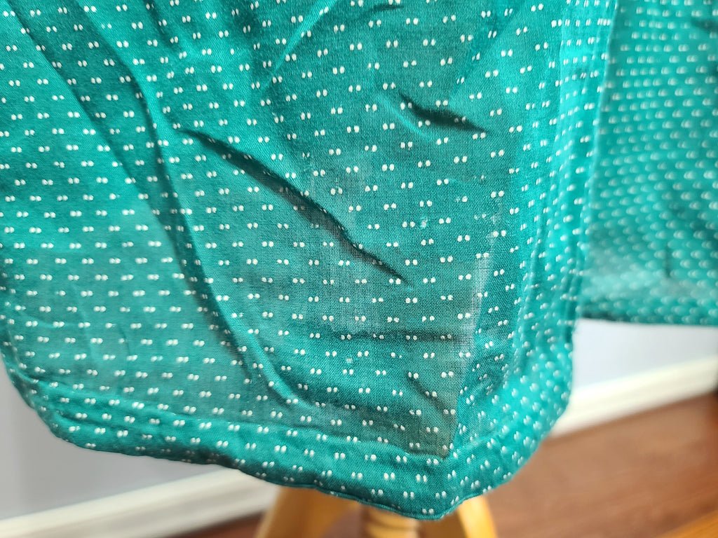 Green Lightweight Polka Dot Dress(B-42' W-36' H-41') — image 12