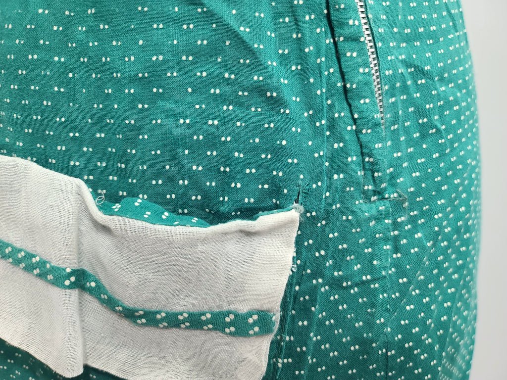 Green Lightweight Polka Dot Dress(B-42' W-36' H-41') — image 14