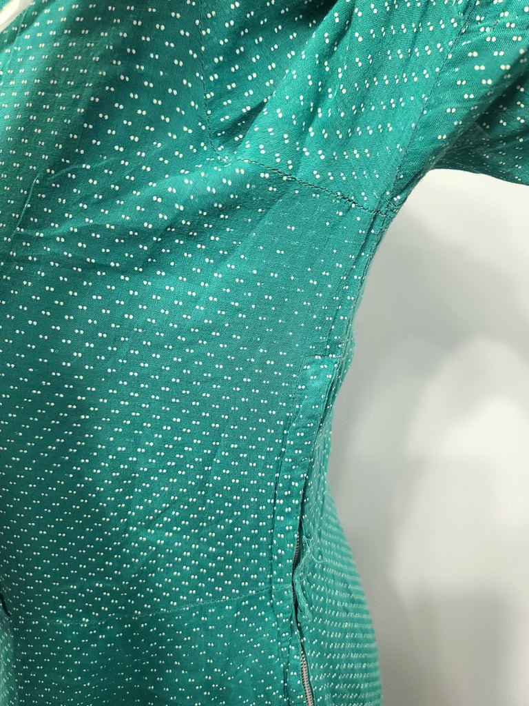 Green Lightweight Polka Dot Dress(B-42' W-36' H-41') — image 16