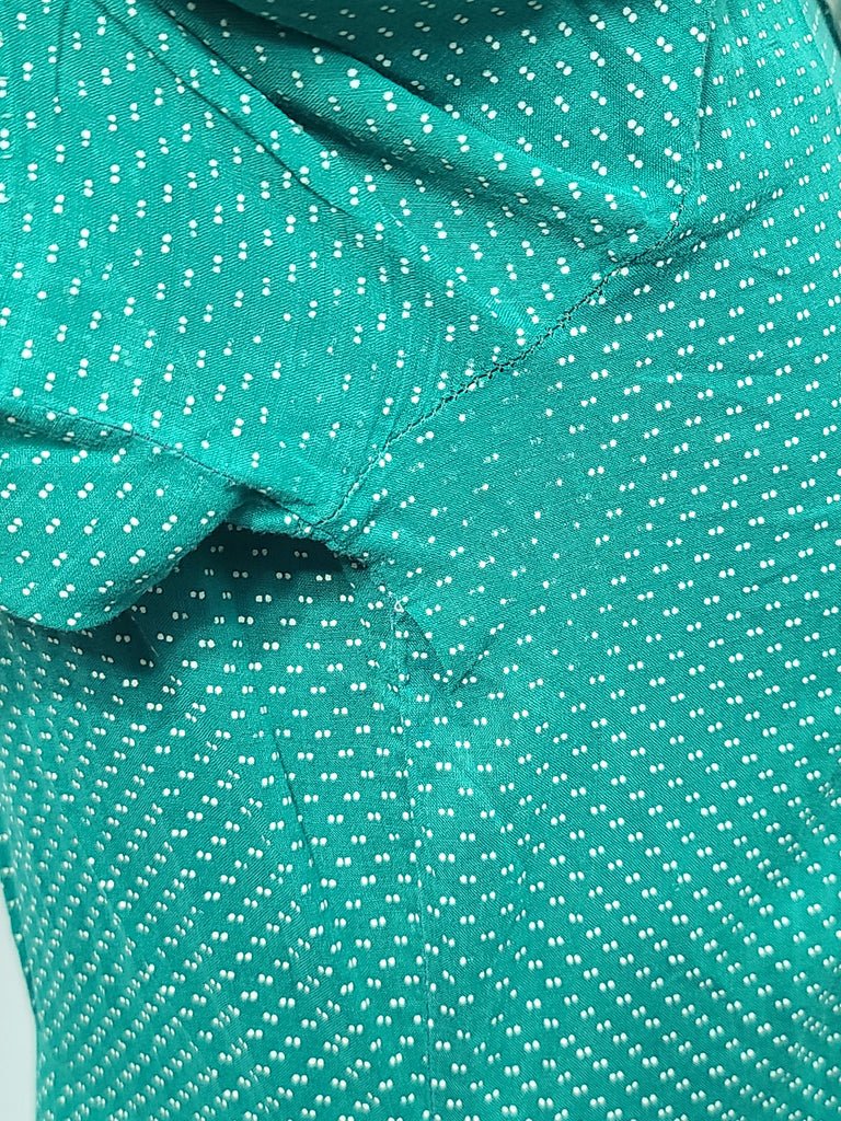 Green Lightweight Polka Dot Dress(B-42' W-36' H-41') — image 21