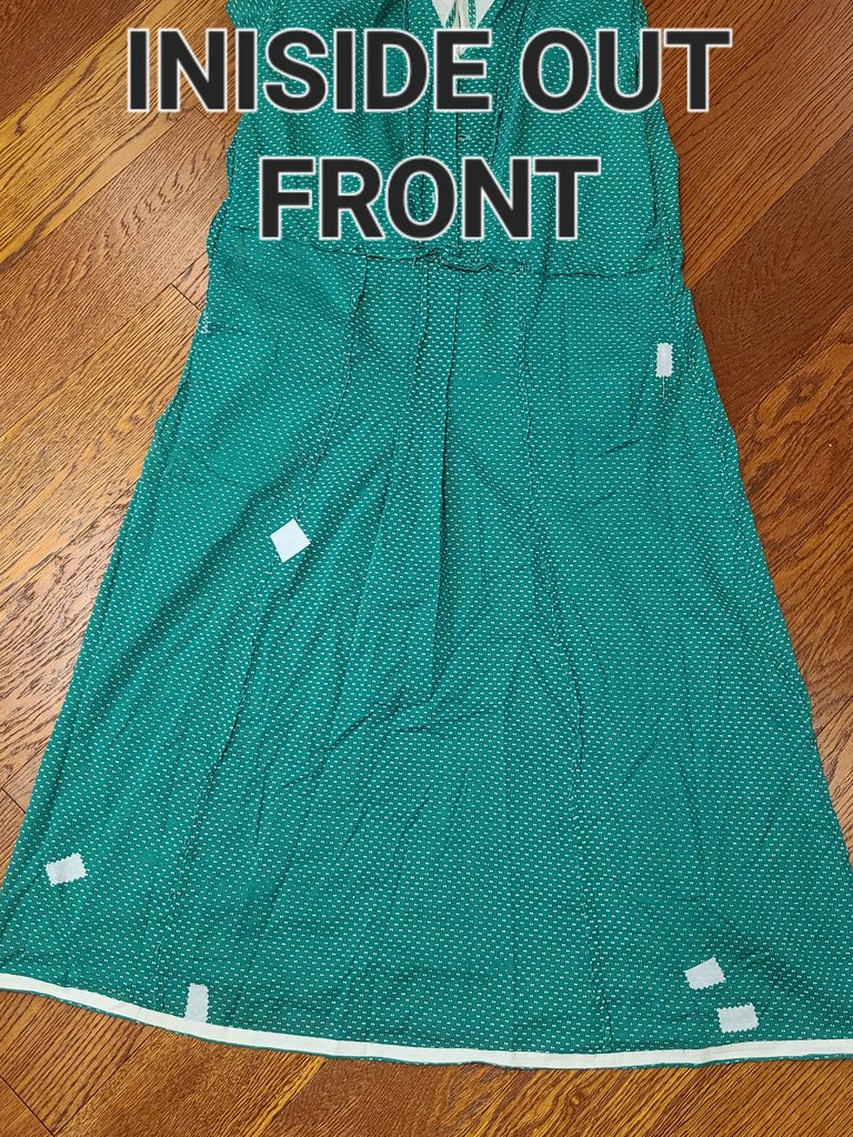 Green Lightweight Polka Dot Dress(B-42' W-36' H-41') — image 24