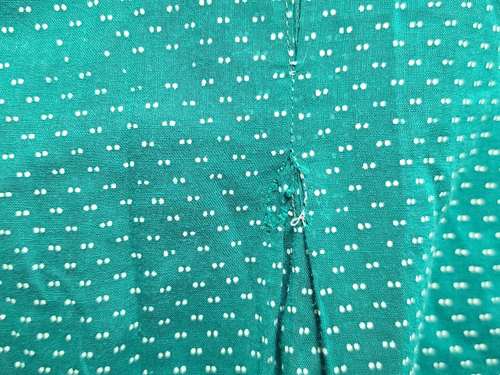 Green Lightweight Polka Dot Dress(B-42' W-36' H-41') — image 8