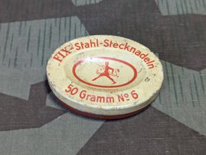 Fix-Stahl Stecknadeln Sewing Pin Tin