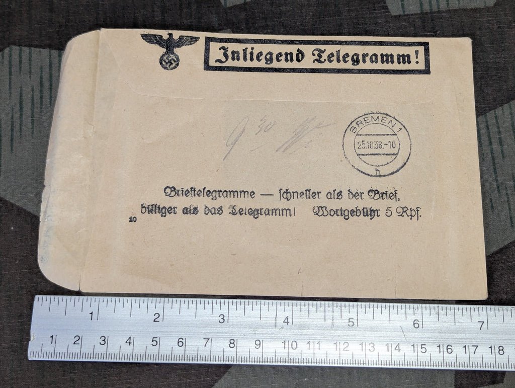 Original Telegramm Envelope — image 2