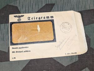 Original Telegramm Envelope