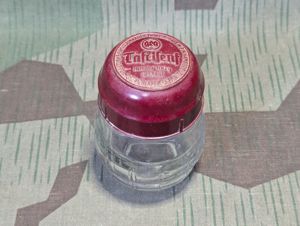 Tafelsenf Glass and Bakelite Mustard Jar