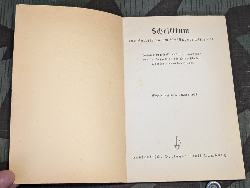 Literature for Young Officers Book 1938 — image 3