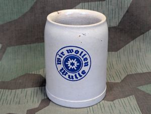 Wir wollen Wulle Stoneware Krug 1/2L