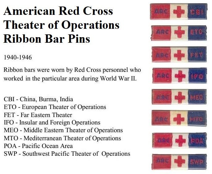 ARC CBI Ribbon Pin American Red Cross China Burma India — image 4