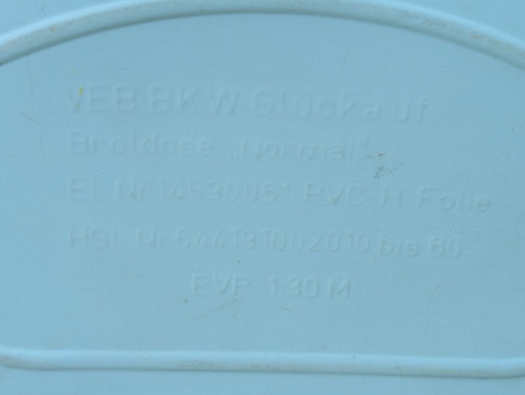 East German Teal Bread Container Glück Auf — image 3