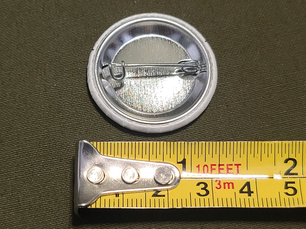 Repro Exterminate These 3 Rats Pinback Button — image 2