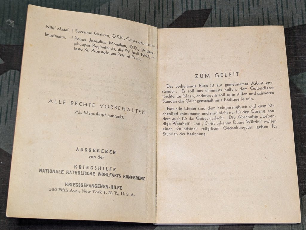 Gott Mit Uns German POW Catholic Prayer Book — image 5